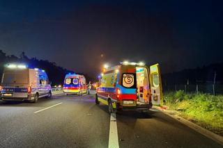 Dzieci brały udział w wypadku na autostradzie A4 pod Tarnowem. W środku nocy fiat najechał na tył mazdy