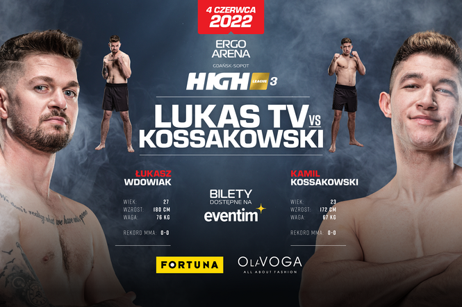 Łukasz “Lukas TV” Wdowiak zmierzy się z Kamilem Kossakowskim na HIGH League 3