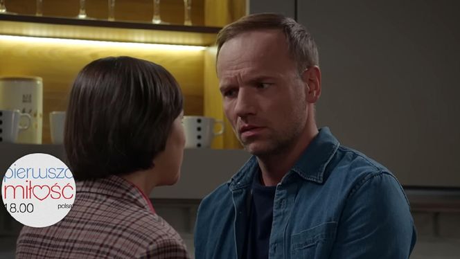 	Pierwsza miłość odc. 3974. Kinga (Aleksandra Zienkiewicz), Janek (Maciej Mikołajczyk)