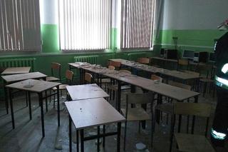 W Gimnazjum nr 61 w Poznaniu na uczniów spadł fragment sufitu – 7 dzieci zostało rannych [ZDJĘCIA + NOWA TV 24 GODZINY WIDEO]