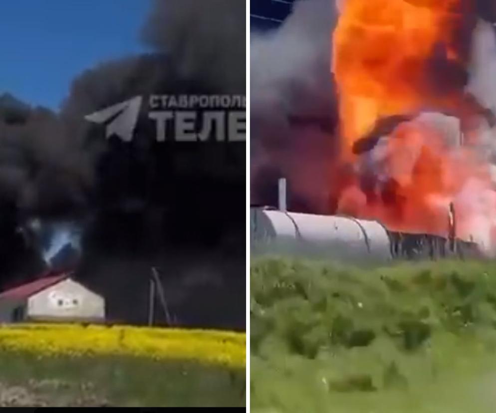 Kolejne ogromne pożary w Rosji. Spłonął obóz wojskowy i magazyny paliw [WIDEO]