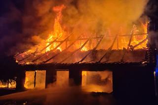 Pożar domu w powiecie janowskim
