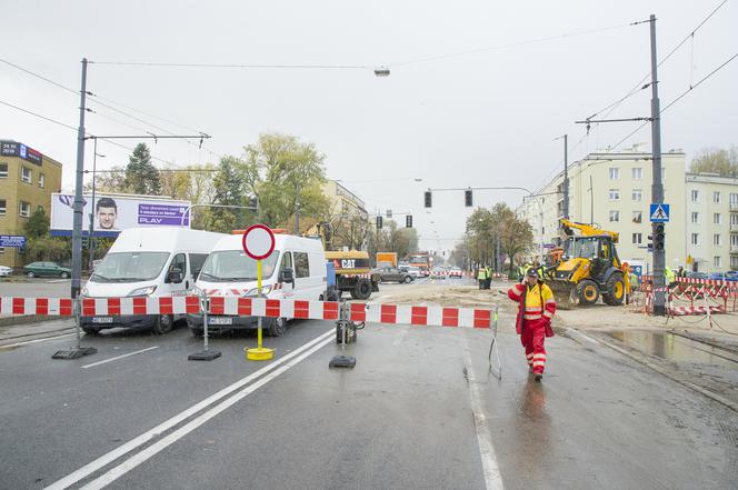 Awaria wodociągów w alei Waszyngtona