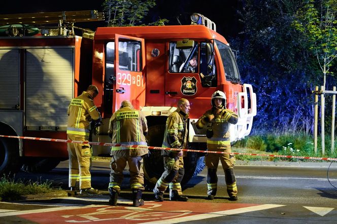 Pożar budynku przy ul. Krańcowej