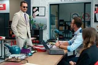 Barwy szczęścia odc. 3118. Hieronim Bonda (Maciej Kosmala), Ewa (Gabriela Ziembicka), Radomir Branicki (Łukasz Wójcik)