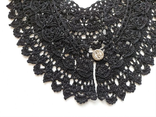 Kołnierzyki na szydełku, piękne wzory