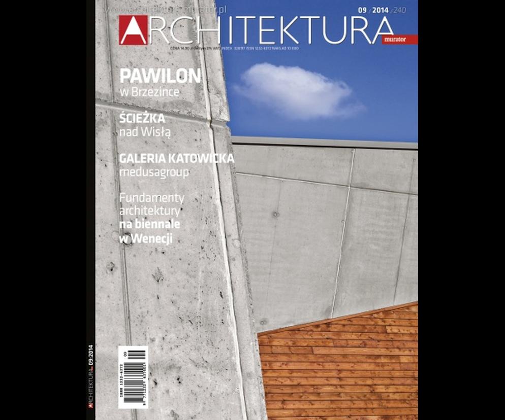 Okładka Miesięcznik Architektura 09/2014