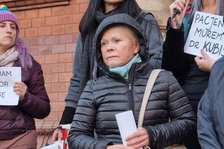 Manifestacja w obronie dr Marii Kubisy