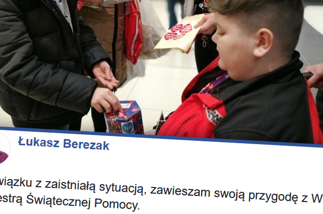 Łukasz Berezak zawiesza działalność w WOŚP