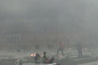 Gorąco na stadionie podczas meczu z Litwą! Zapłonęły serpentyny!