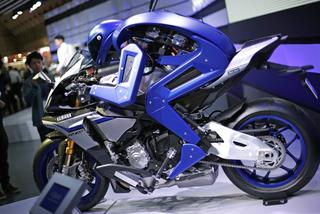 Yamaha's autonomous motorcycle-riding humanoid concept