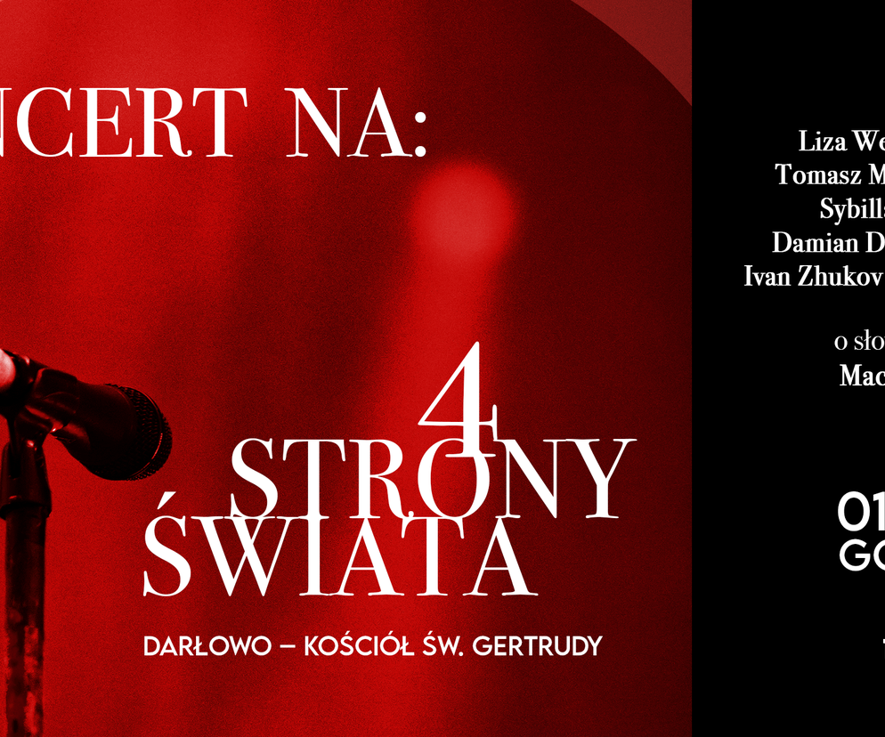 1 listopada wyjątkowy koncert „Na 4 Strony Świata”