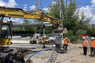 Prace na stacji Warszawa Gdańska (lipiec 2025)