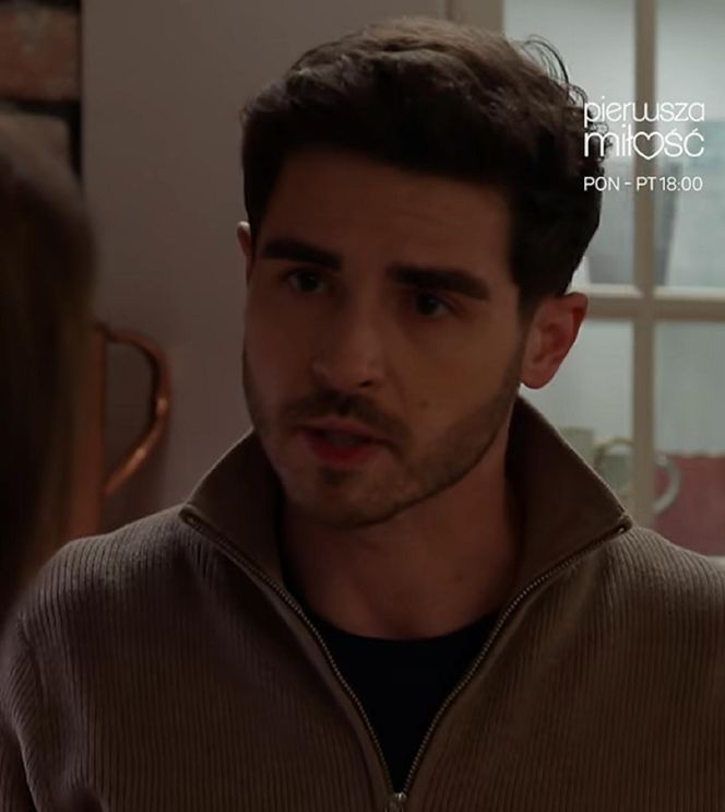 	Pierwsza miłość odc. 4032. Kacper (Damian Kulec), Izabela (Olga Bończyk)