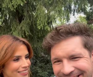 M jak miłość nowy sezon. Kama (Michalina Sosna), Marcin (Mikołaj Roznerski) na planie