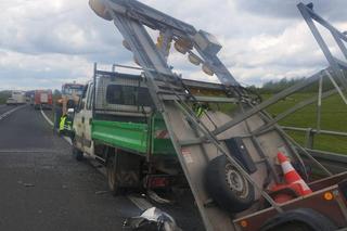 Wypadek busa na dk 16 pod Biskupcem