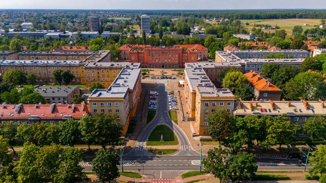 Osiedle A w Tychach i plac świętej Anny