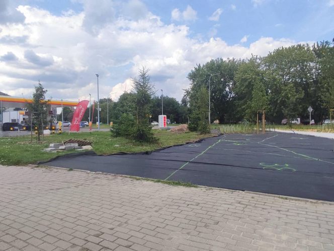 Park kieszonkowy powstający przy ul. Wyszyńskiego w Siedlcach