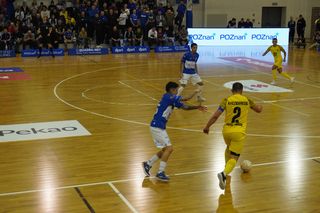 Wiara Lecha Poznań - Futsal Świecie. Mecz na szczycie 1. Ligi Futsalu nie zawiódł. Pierwsza porażka poznaniaków [ZDJĘCIA]