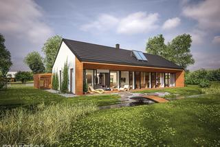 Projekt domu EC317a Dom oszczędny wariant I - wizualizacje, plany, rysunek, zdjęcia