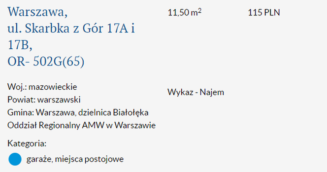 Oferta Agencji Mienia Wojskowego