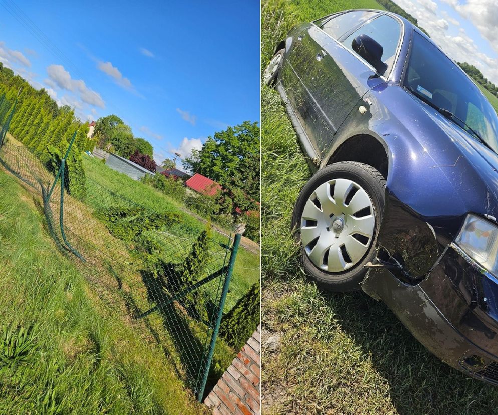 Kobieta staranowała ogrodzenie