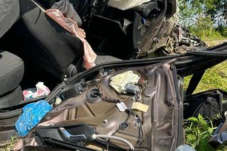 Poważny wypadek w Warmińsko-Mazurskiem. Dwie osoby ranne