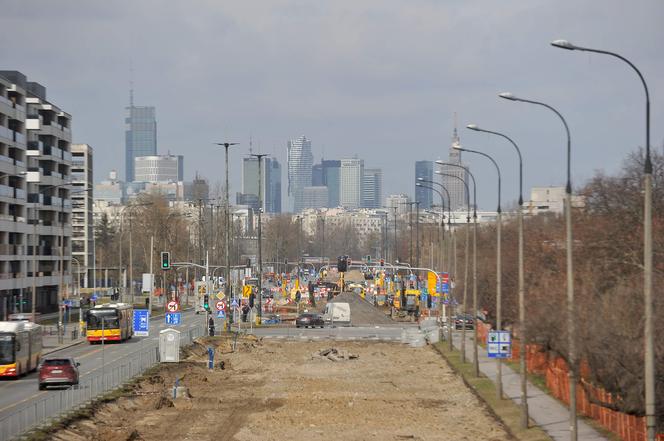 Tak wygląda budowa tramwaju do Wilanowa