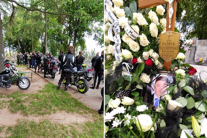 16-letni Patryk zginął na motorowerze. Jego grób utonął w kwiatach