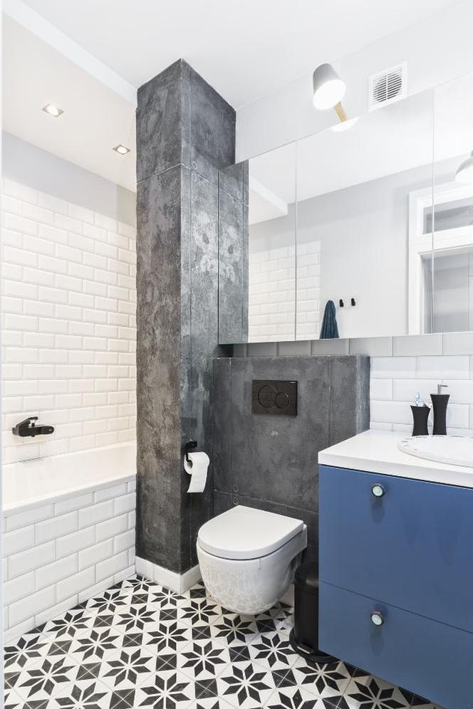 Imitacja betonu w aranżacji łazienki