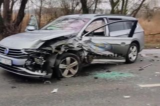 Wypadek pomiędzy Siedlcami a Żelkowem spowodował spore utrudnienia w ruchu