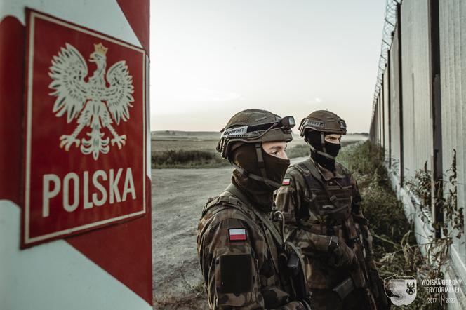 Ćwiczenia terytorialsów przy granicy z Białorusią