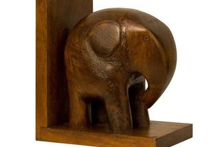 Podpórka do książek z figurką słonia