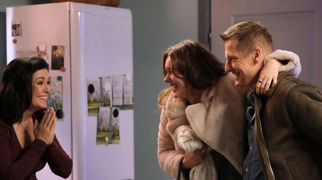 	M jak miłość odc. 1855. Paweł (Rafał Mroczek), Franka (Dominika Kachlik), Kinga (Katarzyna Cichopek)