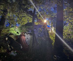 Nocny wypadek w Rudzie 