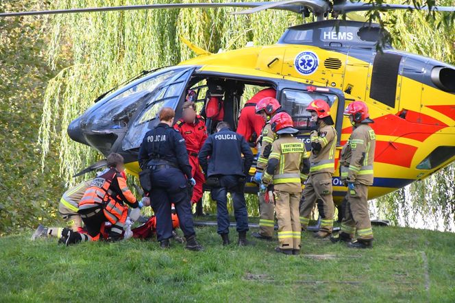 Wypadek w Świnoujściu. Mężczyzna wypadł z okna