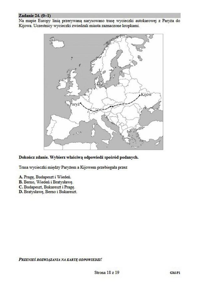 "Egzamin gimnazjalny 2019 - część przyrodnicza"