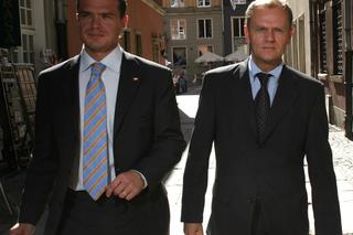 Sławomir Nowak i Donald Tusk w 2005