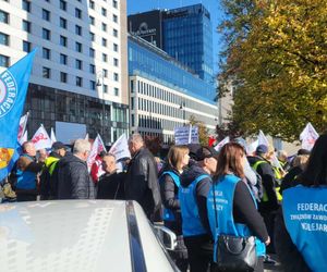 Protest kolejarzy Warszawa 15.10.2025