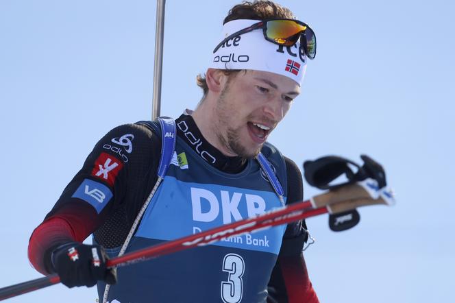 Cztery złote medale Ekckhoff i Laegreida w biathlonowych MŚ. Polacy bez podium