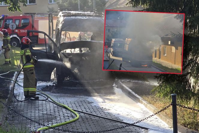 Nisko. Ogień trawił karetki 