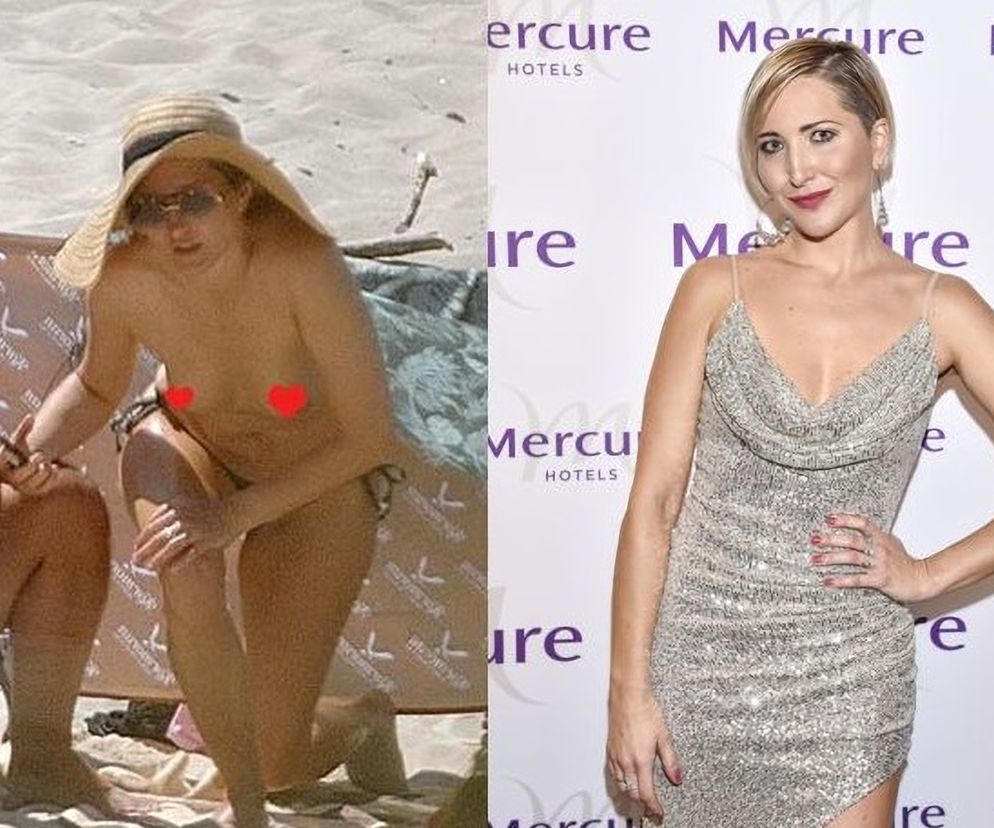 Magdalena Steczkowska topless na plaży