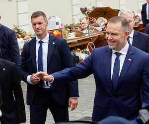 Prezydent na dożynkach.