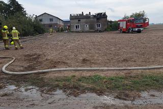 Pożar domu w Grabowie pod Lubawą