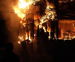 Pożar hotelu socjalnego w Kamieniu Pomorskim