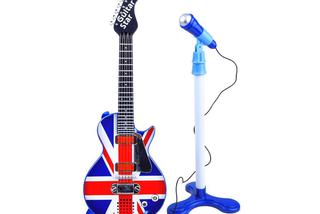 Gitara i mikrofon zabawkowy dla dzieci