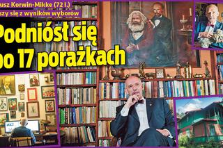 Janusz Korwin-Mikke cieszy się z wyników wyborów. Podniósł się po 17 porażkach!