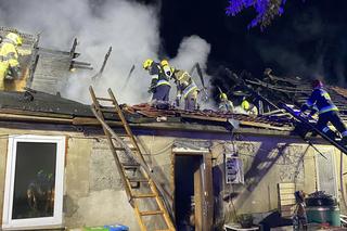 Nocny pożar domu w Janowie pod Międzyrzeczem