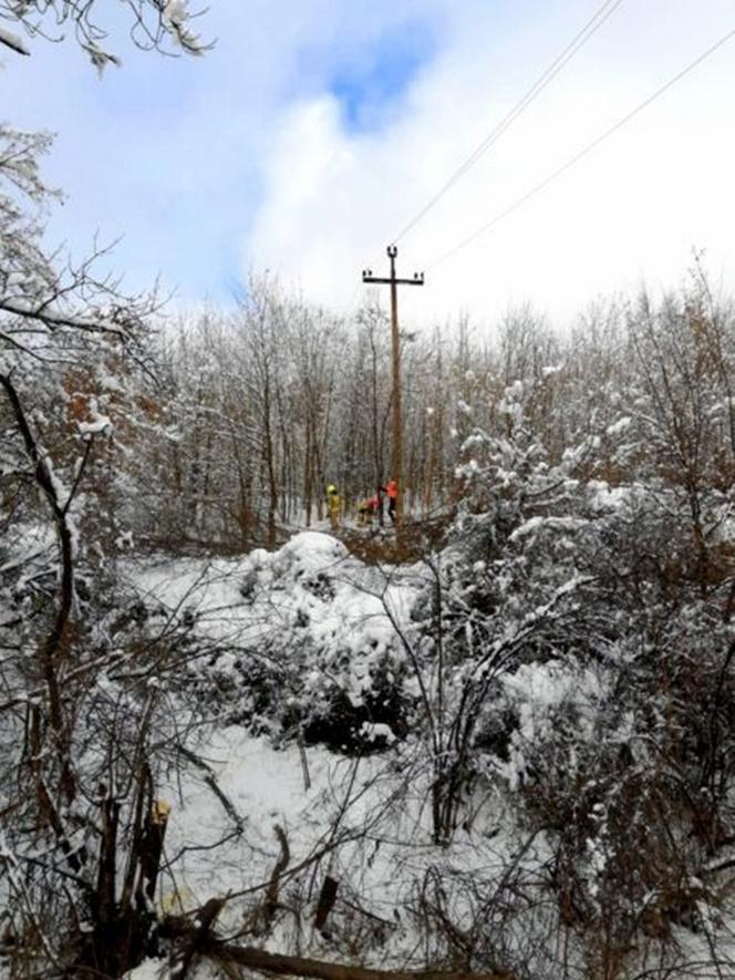 Przez śnieg brakuje prądu