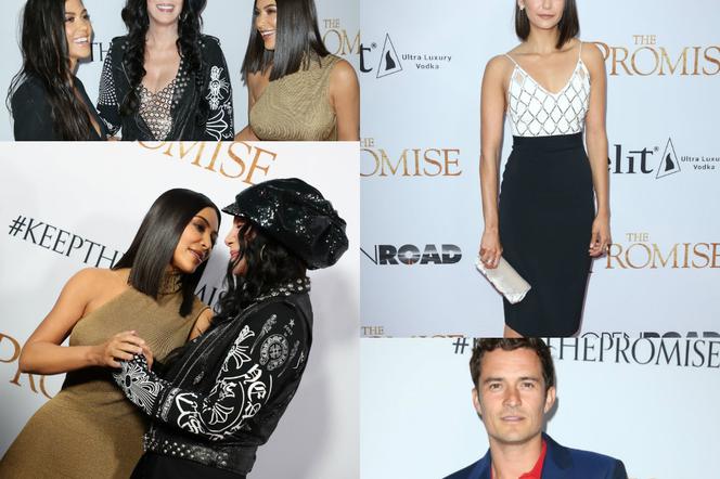 Kim Kardashian, Kourtney Kardashiani Cher na premierze filmu Obietnica